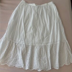 J. Crew Factory White Skirt